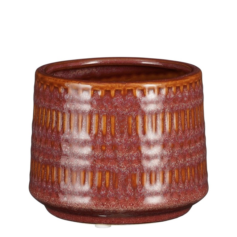 Lavia Red Ceramic Plant Pot|d11.5 x h9.5