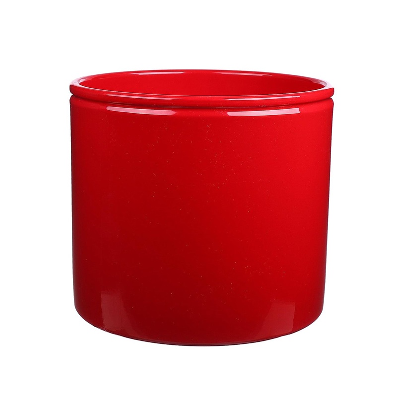 Lucca Plant pot|Gloss Red|d27.8xh25.7