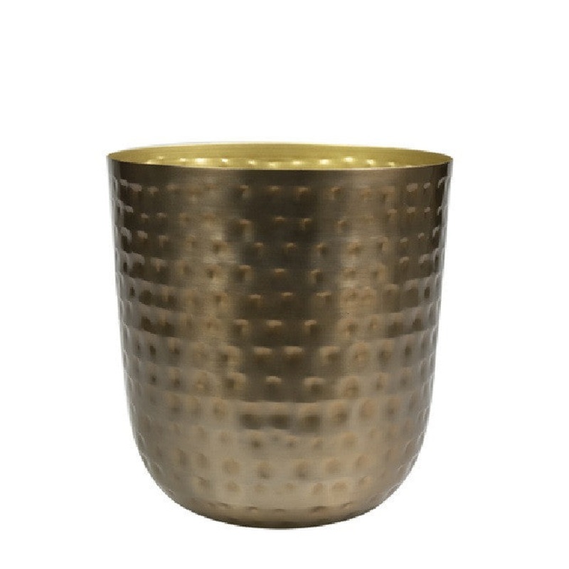 Mayren Hammered Gold Pot  D20 x H22cm