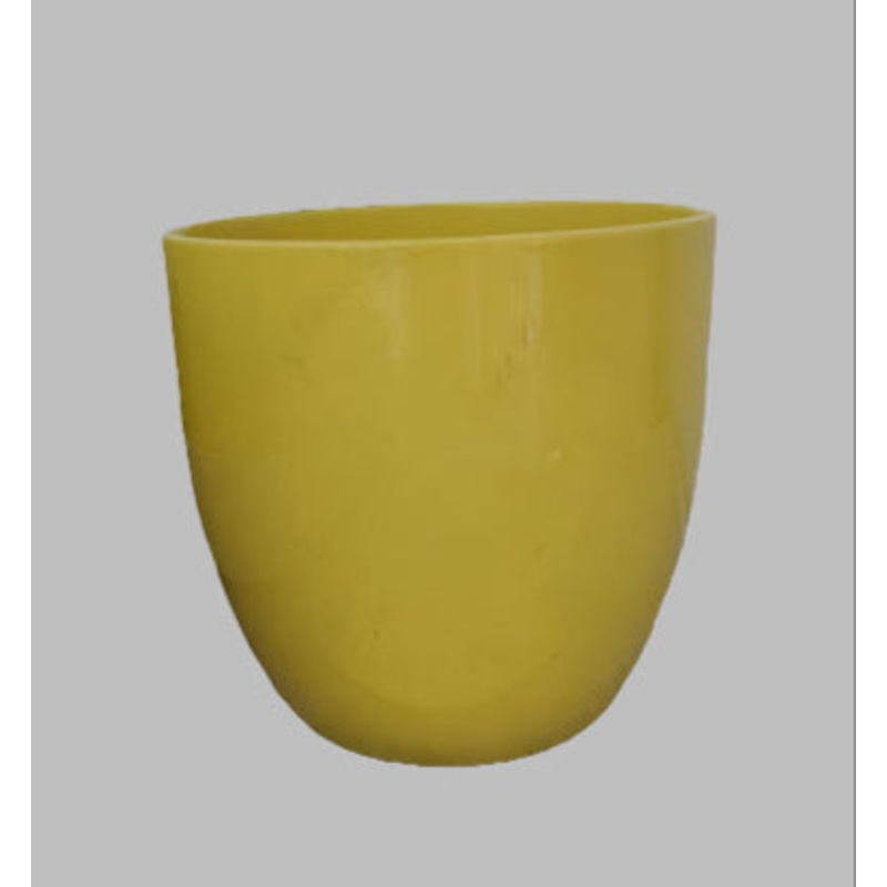 Sunny Yellow Glazed Pot