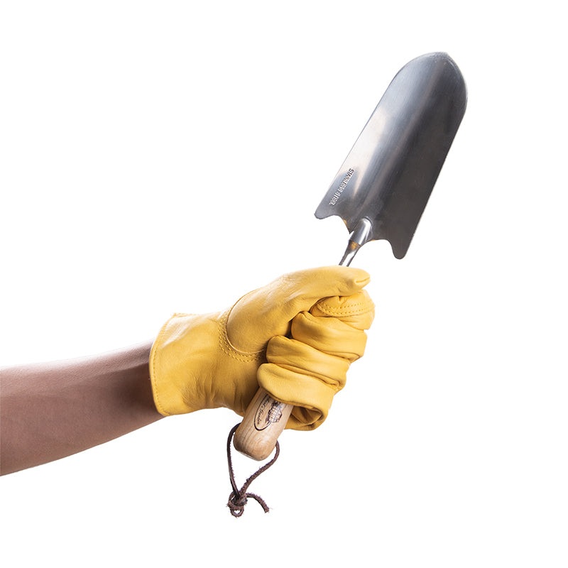 Leather Gardening Gloves – Yellow