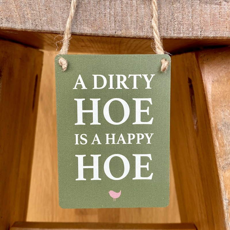Little Hoe Metal Sign