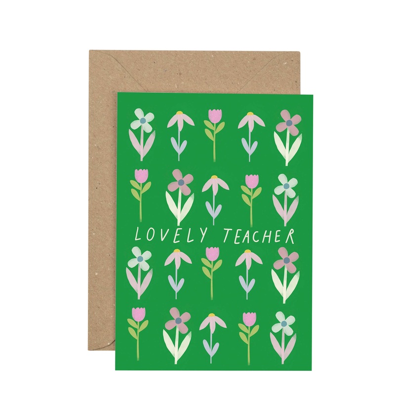Lovely Teacher Thank You Card