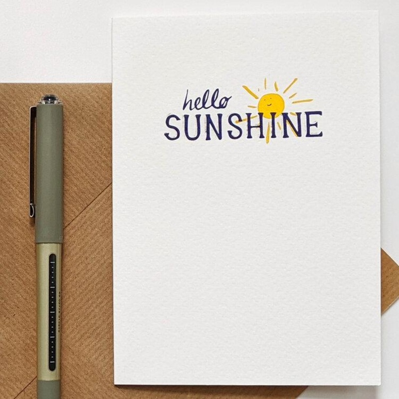 Hello Sunshine Greetings Card