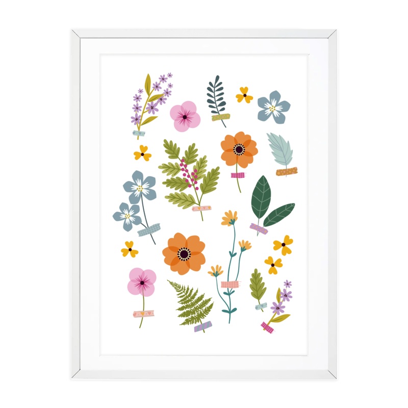 Pressed Flowers A4 Print
