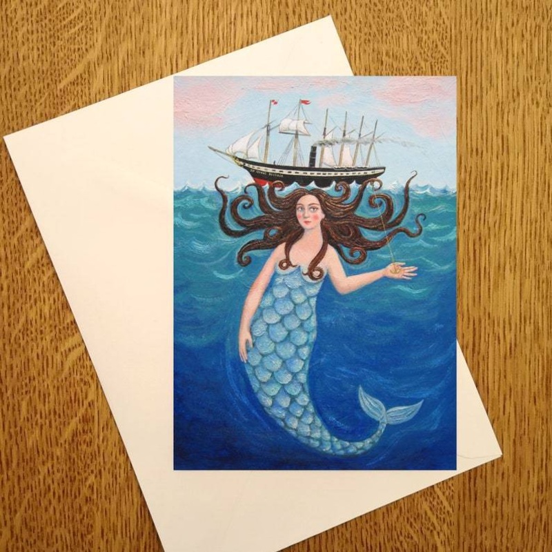 SS Great Mermaid Greetings Card