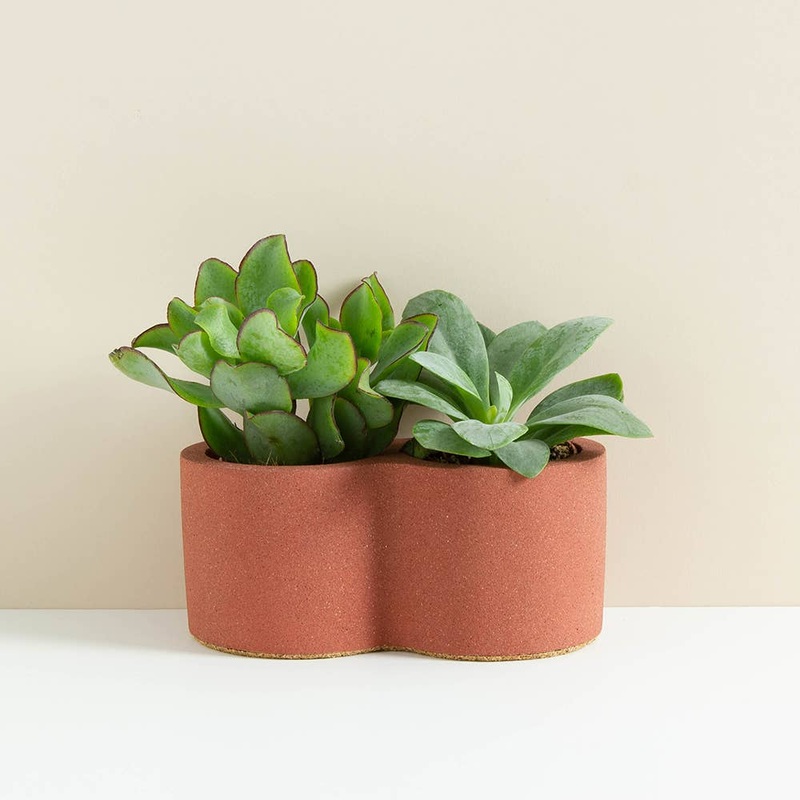 Brick Red Rowan Double Planter