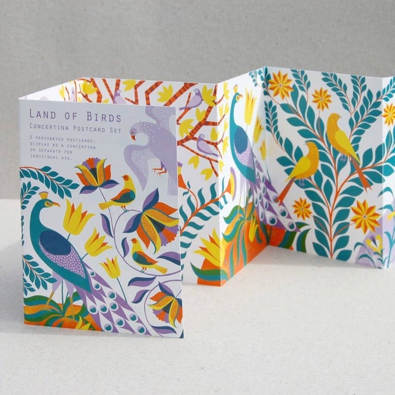 Land of Birds – Concertina Postcard Set