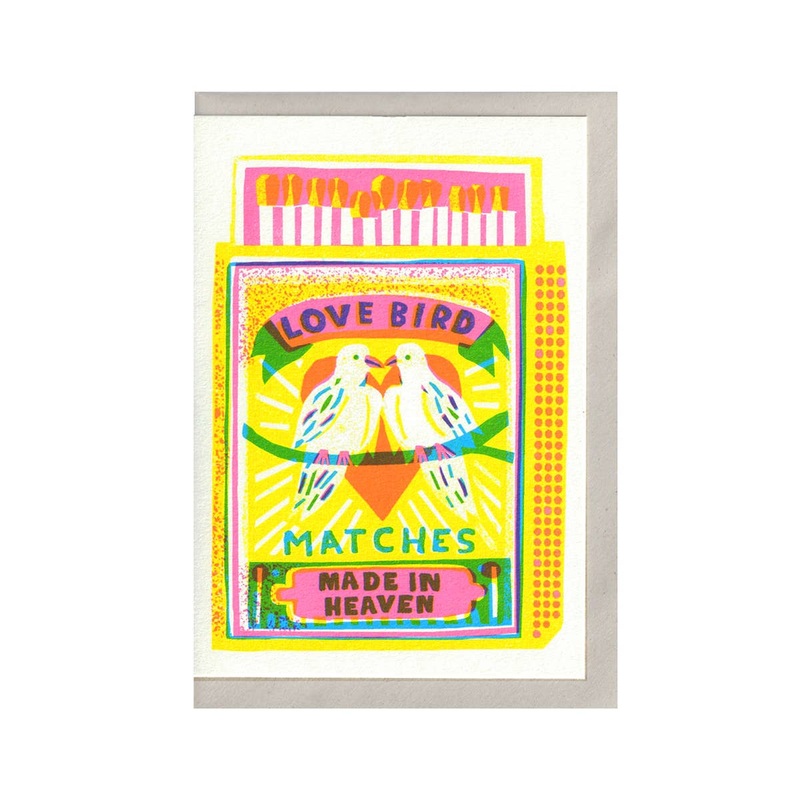 Love Bird Matches Greetings Card