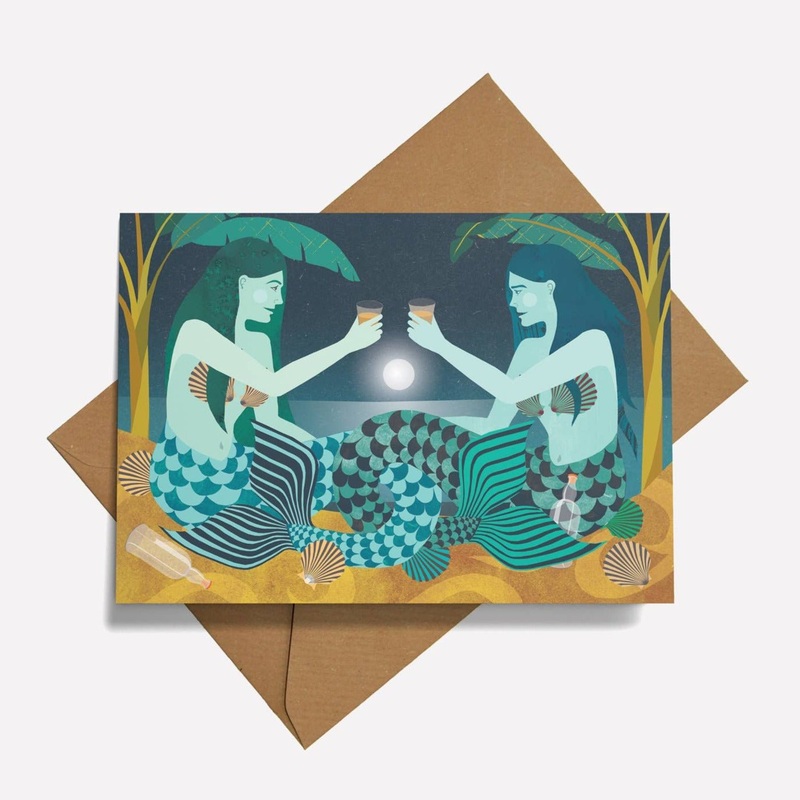 Moonshine Greetings Card