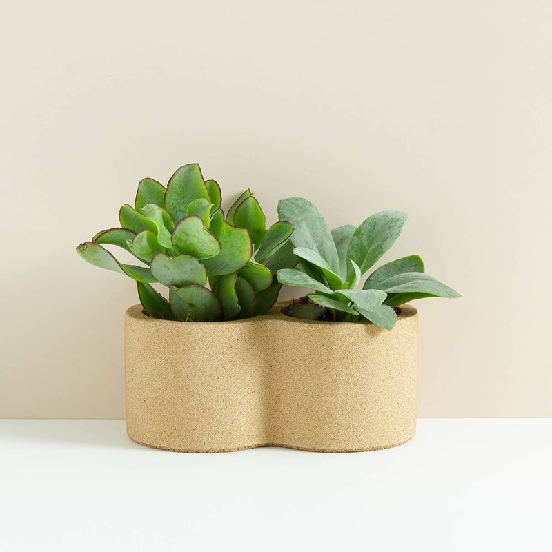 Natural Sand Rowan Double Planter