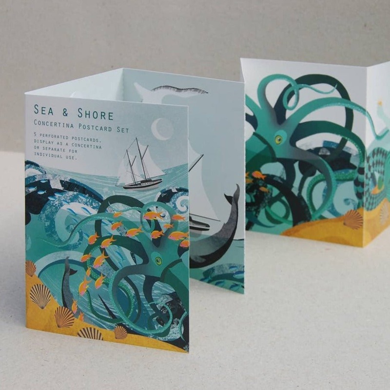 Sea & Shore – Concertina Postcard Set