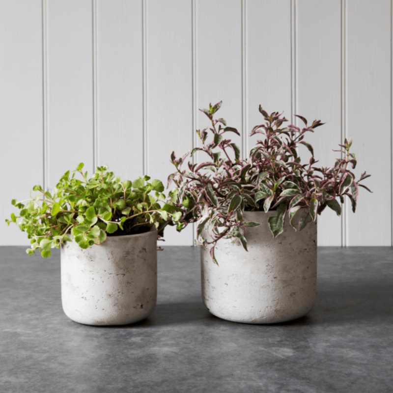 Straight Stratton Pot – Warm Stone