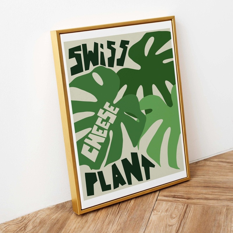 Swiss Cheese Plant Art Print|A3