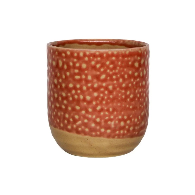 Titan Reactive Glaze Planter|12cm|14cm|17cm|Red|Ceramic