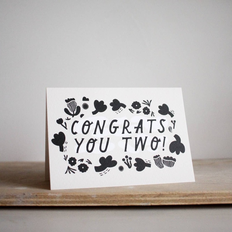 ‘Congrats You Two!’ Celebration Greetings Card