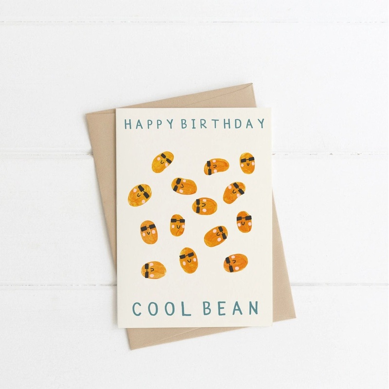 Cool Bean Birthday Greetings Card