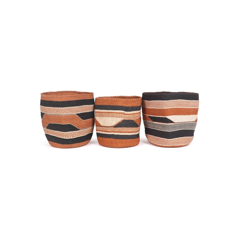 Fine Weave Geometric Baskets|22cm
