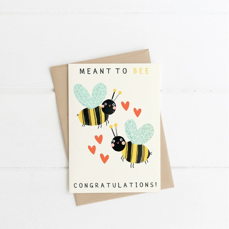 Meant To Bee Congratulations Greetings Card