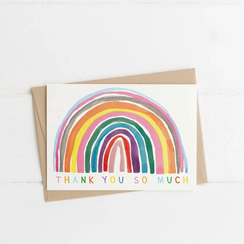 Rainbow Thank You Greetings Card