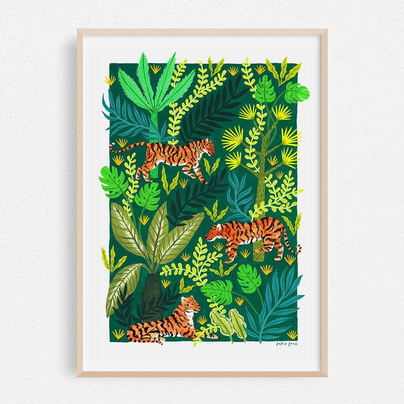 Tiger Jungle Print|A4