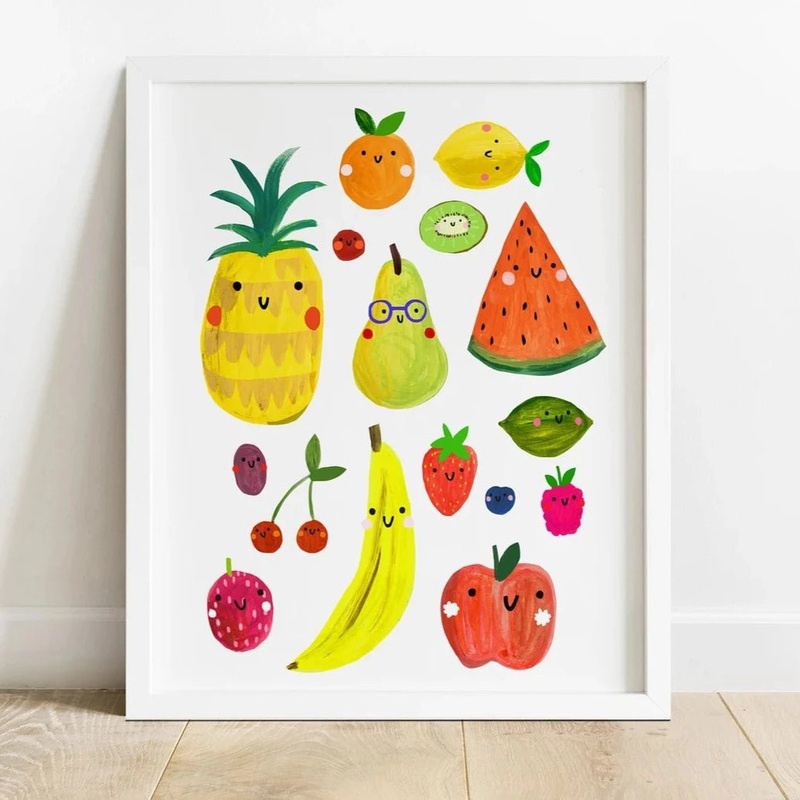 Veggie Faces Print|A4