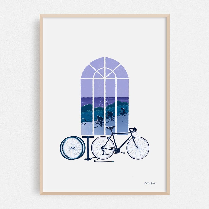 View from the Window Cyclist Print