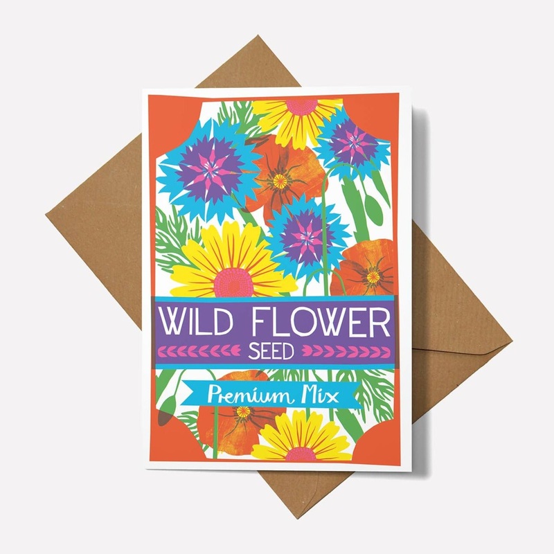 Wild Flowers Greetings Card