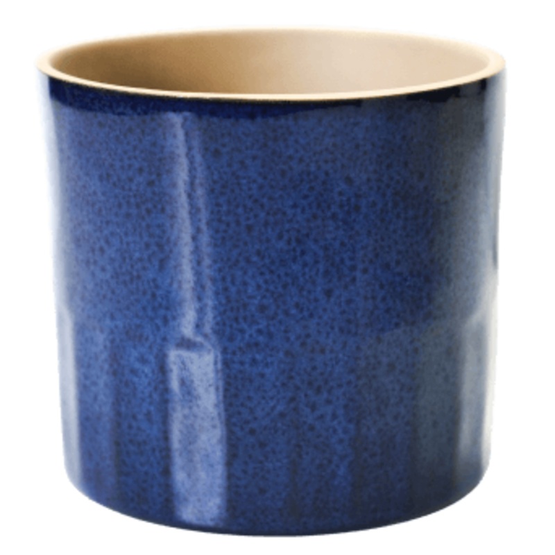 Azure Linear Gloss Blue Planter
