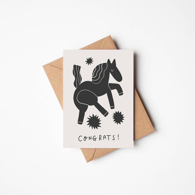 ‘Congrats’ Congratulations Greetings Card