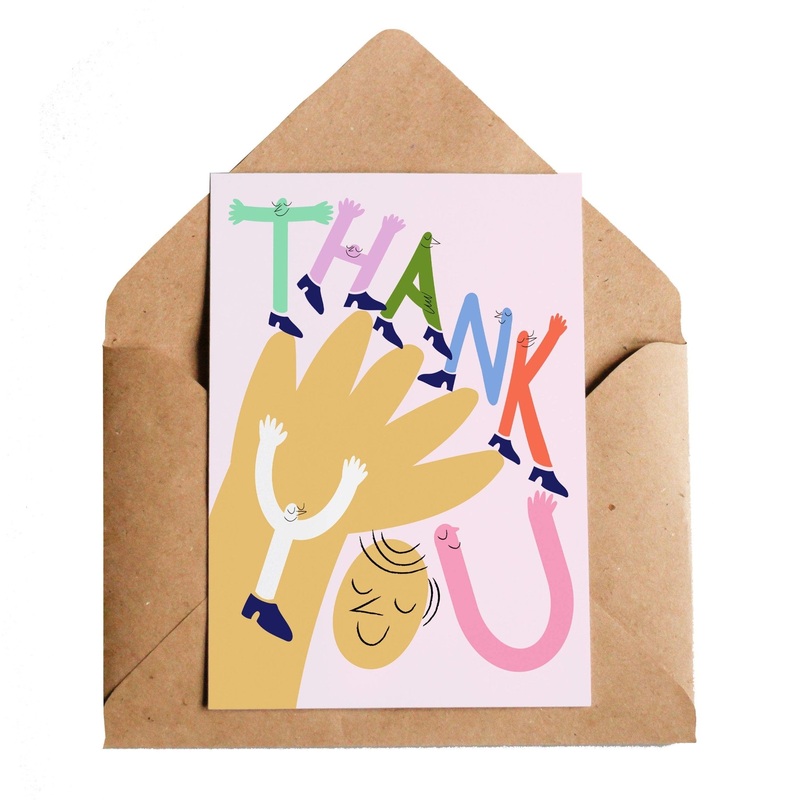 Thank You Wave Greetings Card