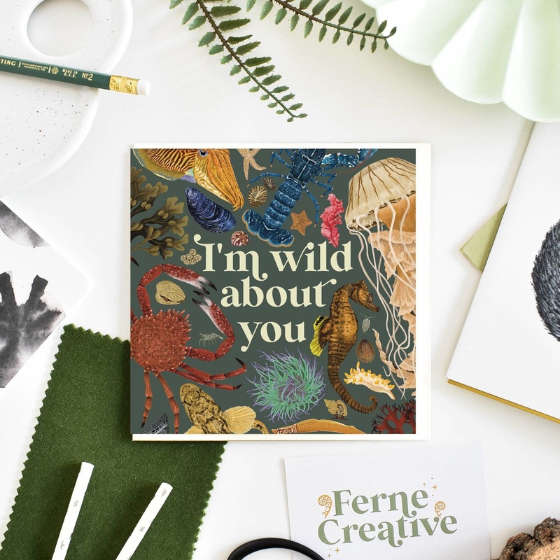 ‘Wild about you’ Greetings Card
