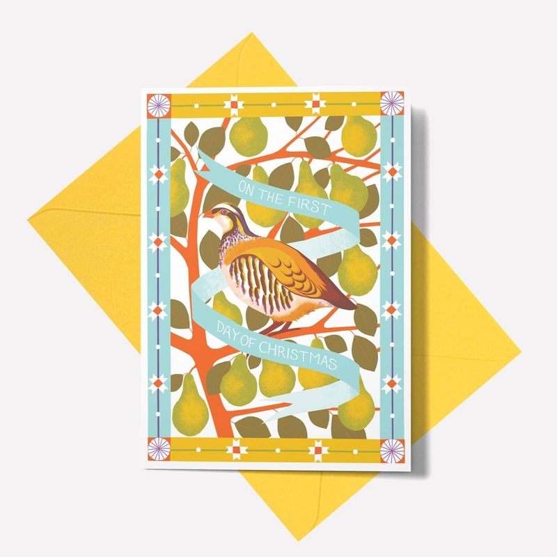 1st Day of Christmas Greetings Card
