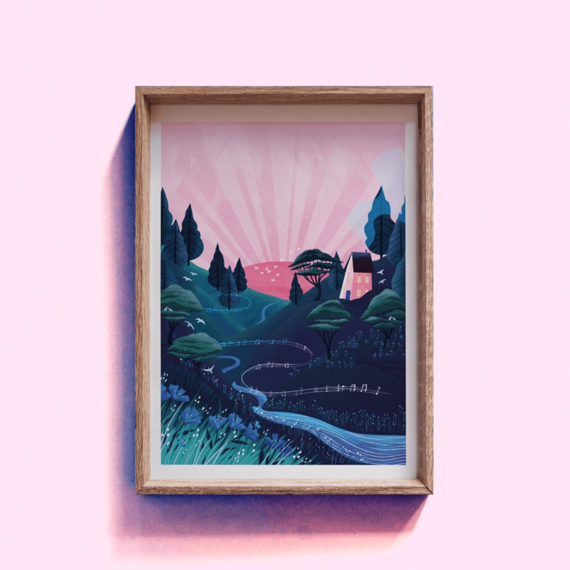 Dawn Chorus Giclee Art Print|A4|A3