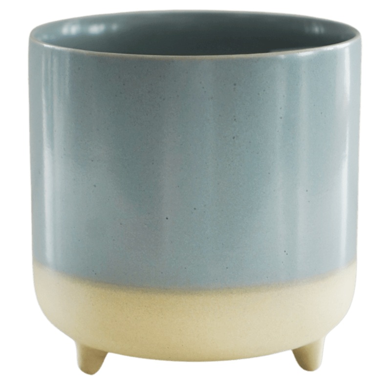 Jolie Sky Blue Matte Reactive 3 Leg Planter