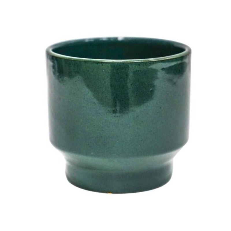 Mia Forest Green Reactive Glaze Planter