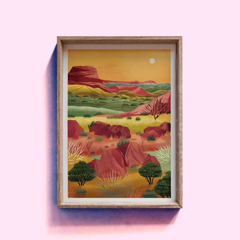 New Mexico Giclee Art Print|A3