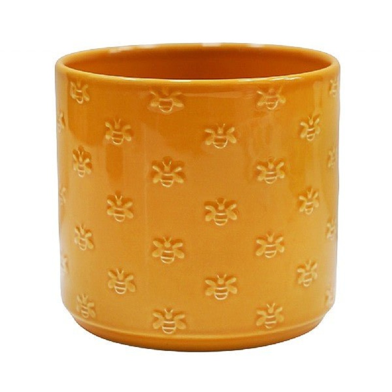 Arley Yellow Bee Planter|12cm|Yellow|Ceramic