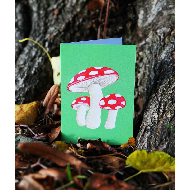 Fly Agaric Fungi Greetings Card