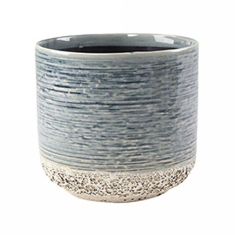Vasto Planter in Denim Blue|7cm|14cm|Blue|Ceramic