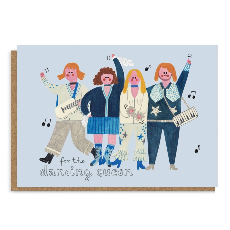 Abba Dancing Queen Greetings Card