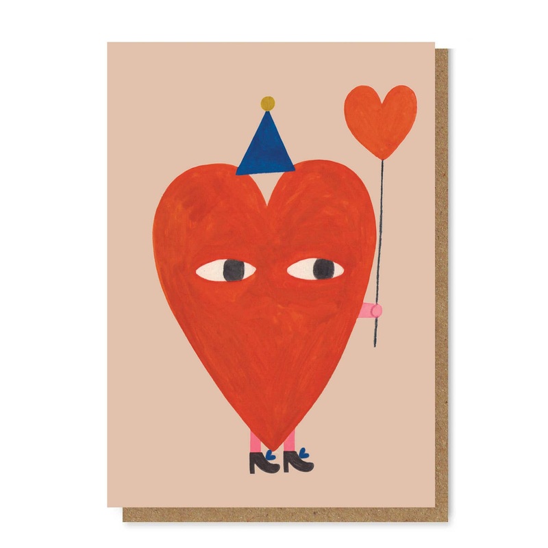 Big Heart Greetings Card