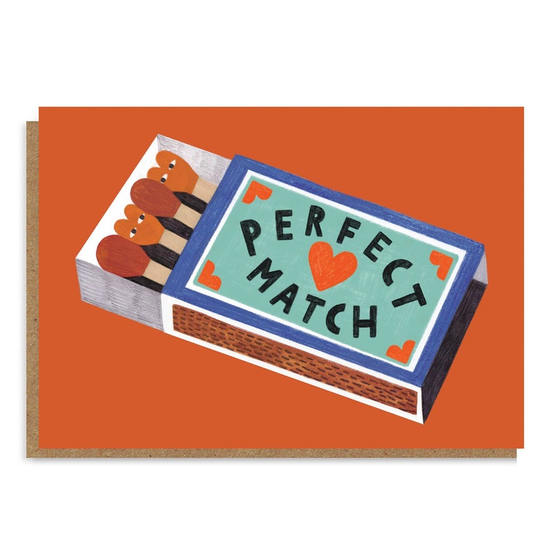 Perfect Match Greetings Card