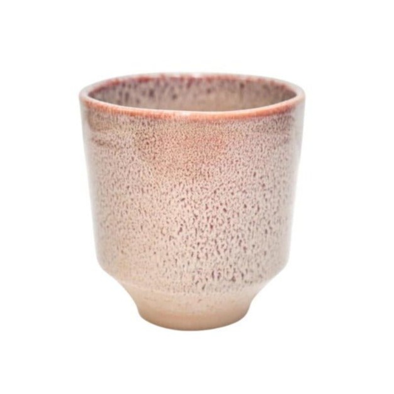 Rose Pink Earthenware Reactive Glaze Orchid Planter