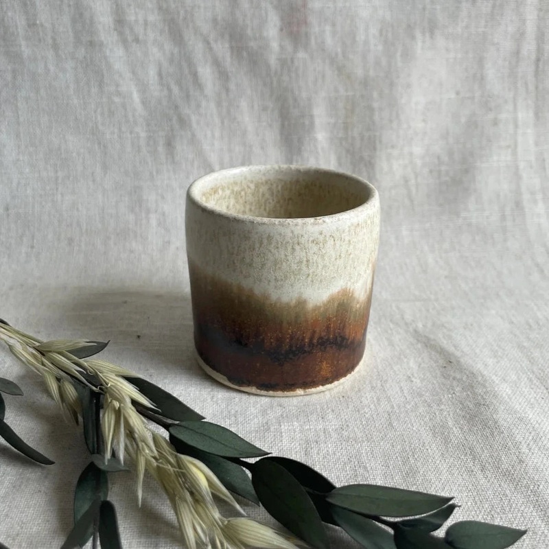 Sandstorm – Red, Brown & Cream Handmade Ceramic Plant Pot