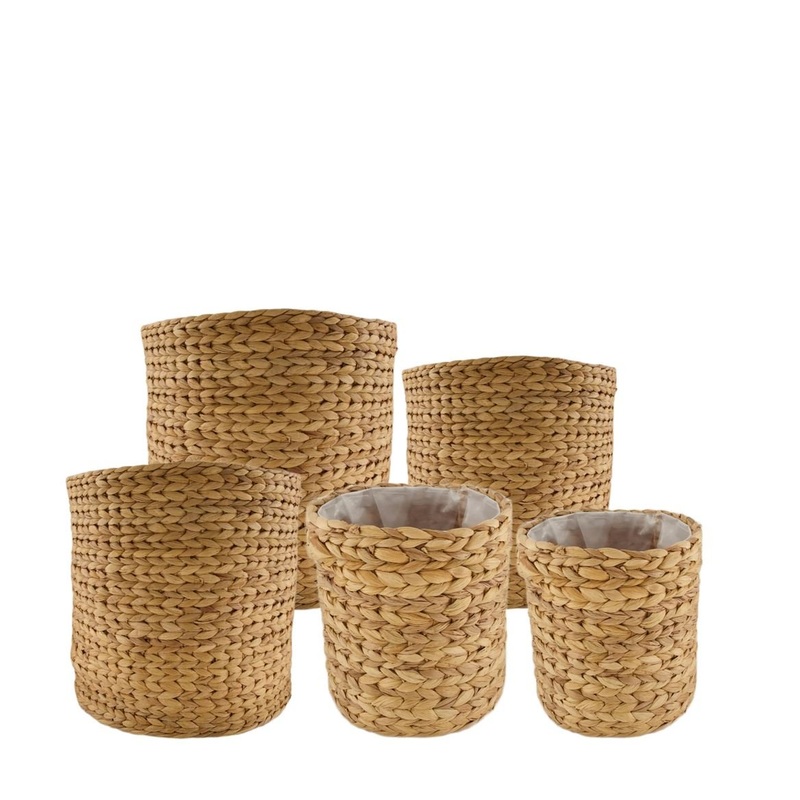 Woven Baskets with Liner|18cm|22cm|26cm|30cm|34cm