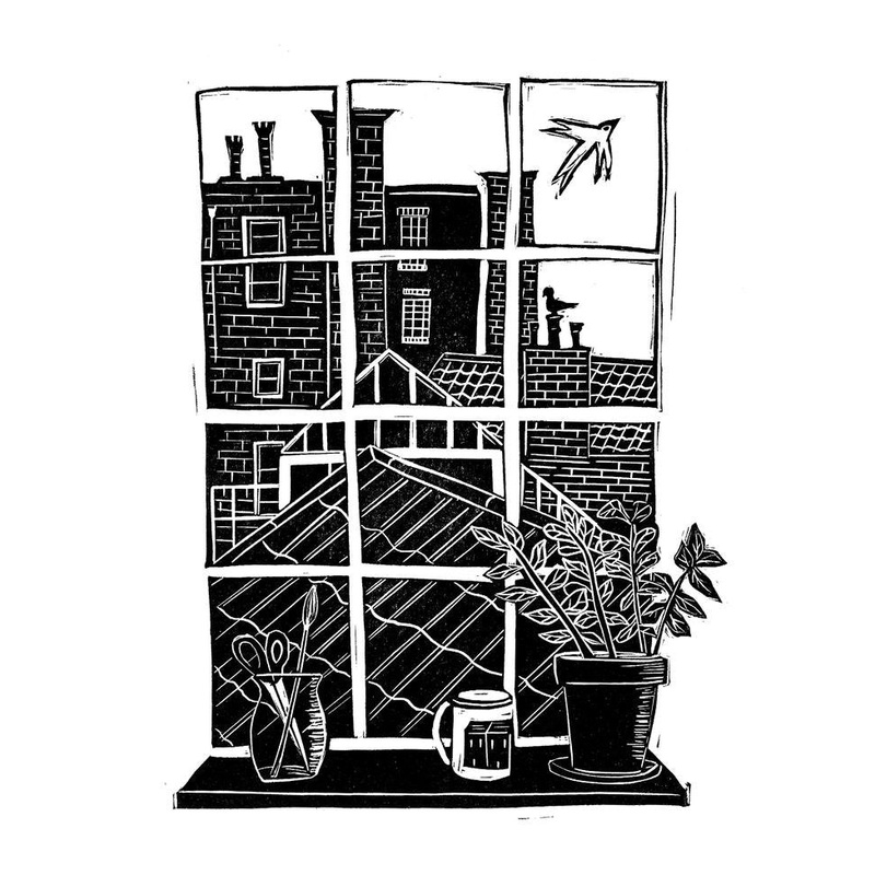 Open View Lino Print|20x30cm
