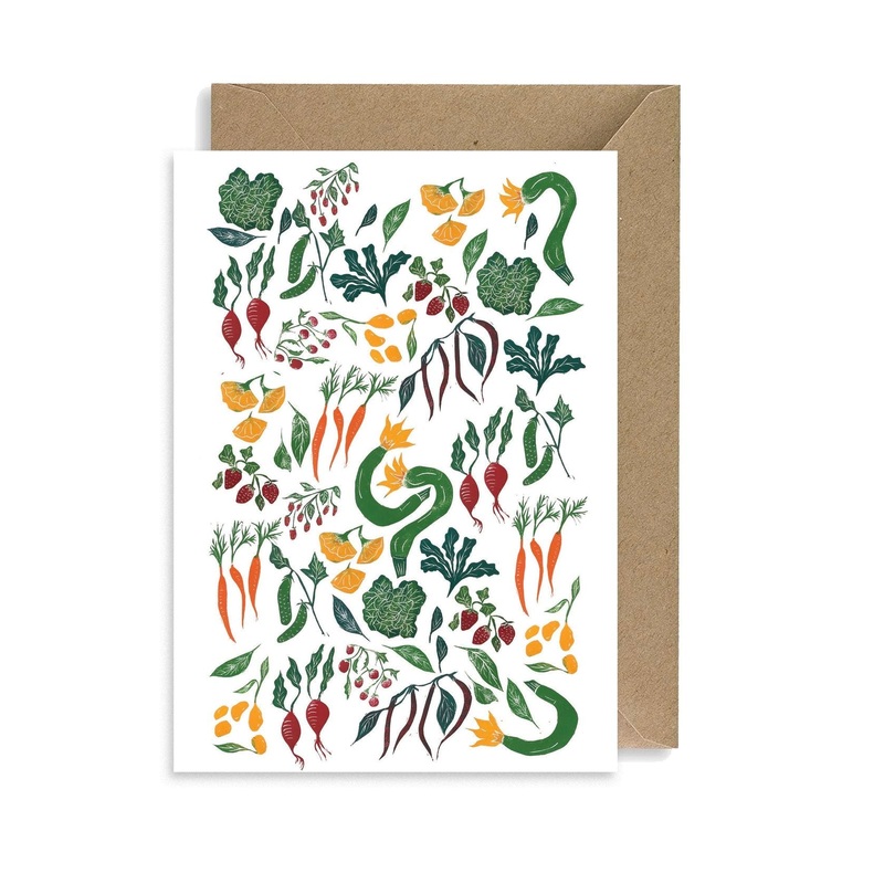 Vegetable Greetings Card