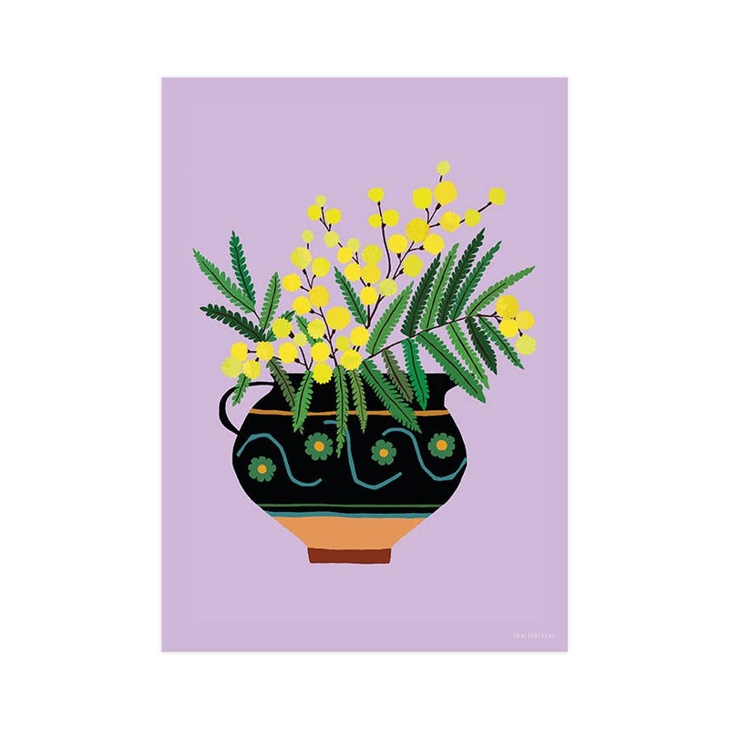 Mimosa Jug Print A4