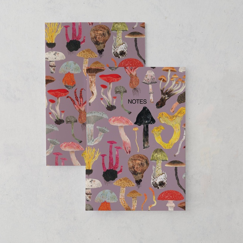 Mushroom and Toadstools A5 Notebook